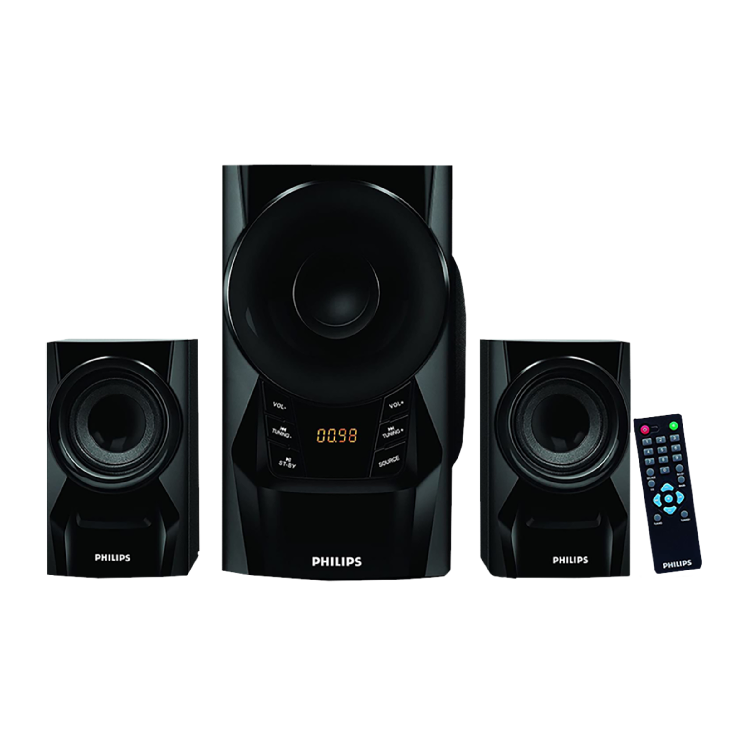 Buy Philips 60W Multimedia Speaker (Stereo Sound, 2.1 Channel, Black